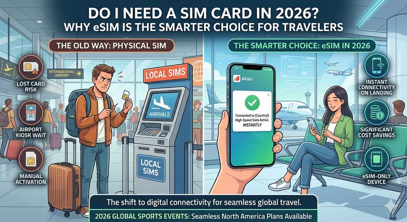 Do I Need a SIM Card in 2026? Why eSIM Is the Smarter Choice for Travelers