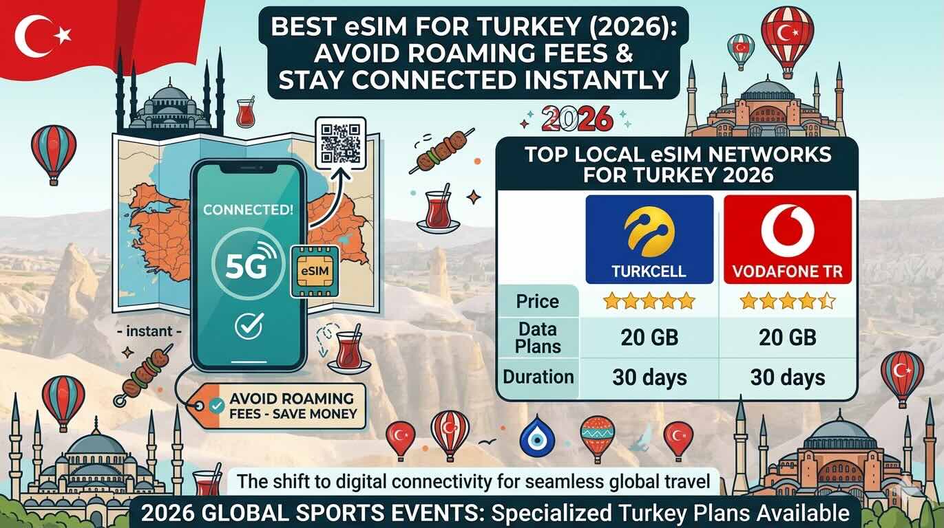 Best eSIM for Turkey (2026): Avoid Roaming Fees & Stay Connected Instantly